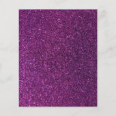 Paarse Glitter Cartoon Dienst Huishoudelijke Hulp Flyer (Achterkant)