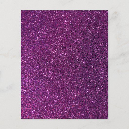 Paarse Glitter Cartoon Maid House Cleaning Service Flyer (Achterkant)