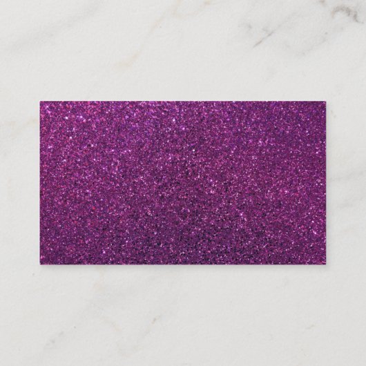 Paarse Glitter Cartoon Maid House Cleaning Service Visitekaartje (Achterkant)