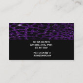 Paarse glitter Cheetah met Visitekaartje van bout (Achterkant)