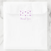 Paarse glitter Confetti bruiloft dank u Stickers (Tas)
