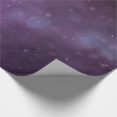 Paarse Glitter Confetti Faux Folie Cadeaupapier (Hoek)