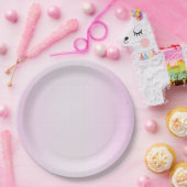 Paarse Glitter Confetti Faux Folie Papieren Bordje (Feest)