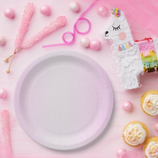 Paarse Glitter Confetti Faux Folie Papieren Bordje (Feest)