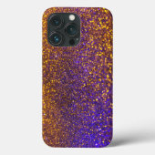 Paarse Glitter Custom Name Hoesje-Mate iPhone Case (Achterkant)