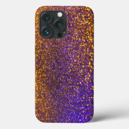 Paarse Glitter Custom Name Hoesje-Mate iPhone Case