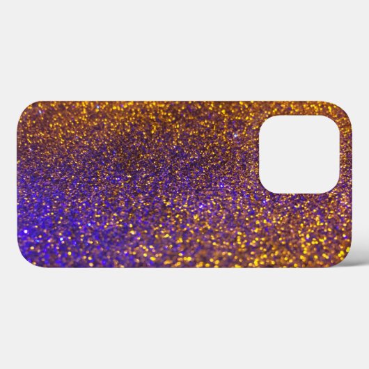 Paarse Glitter Custom Name Hoesje-Mate iPhone Case (Achterkant (horizontaal))