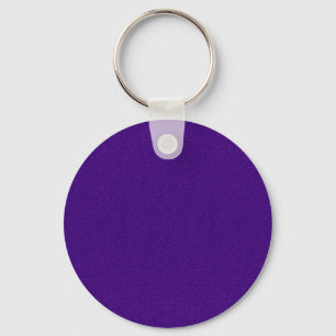Paarse Glitter Custom Round Sleutelhanger