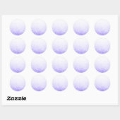 Paarse Glitter Custom Trendy Ronde Sticker (Vel)
