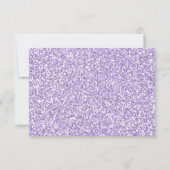 Paarse Glitter Dank u wel kaarten (Achterkant)