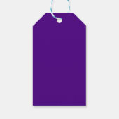 Paarse Glitter Douane Cadeautag Cadeaulabel (Achterkant)