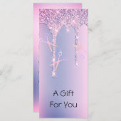 Paarse glitter drijft holografisch schaar haar (Voorkant / Achterkant)