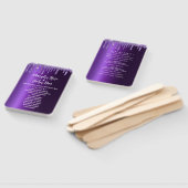 PAARSE GLITTER DRIP ELEGANT WEDING HANDWAAIER (Niet-gemonteerd)