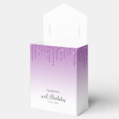 paarse glitter druipt verjaardagsfeestgunst doos bedankdoosjes (Geopend)