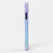 Paarse Glitter Druppels Persoonlijke Regenboog Case-Mate iPhone Case (Achterkant/rechts)