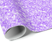 Paarse glitter en sparkles Patroon Cadeaupapier (Rol Hoek)