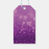 Paarse Glitter Euphoria Partij Favor Dank u Label Cadeaulabel (Achterkant)