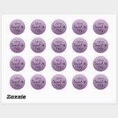 Paarse Glitter Faux Ombre Sweet 16 Sticker (Vel)