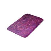 Paarse Glitter Floral op maat Badmat (Gekanteld)