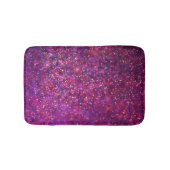 Paarse Glitter Floral op maat Badmat (Voorkant)