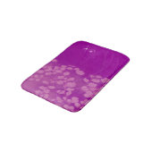 Paarse Glitter Floral op maat Badmat (Gekanteld)