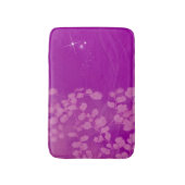 Paarse Glitter Floral op maat Badmat (Voorkant Verticaal)