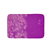Paarse Glitter Floral op maat Badmat (Voorkant)