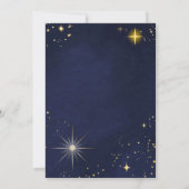 Paarse Glitter Galaxy Cluster Planetarium Bruiloft Kaart (Achterkant)