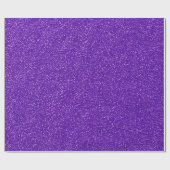 Paarse Glitter Gift Wrap Cadeaupapier (Vlak)