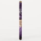 Paarse Glitter Girly Roos Gold Stylish Case-Mate iPhone Case (Achterkant/rechts)