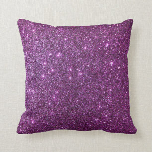 Paarse Glitter Glam Sparkles - Faux Design Kussen