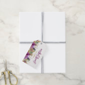 Paarse Glitter Glanzende Amethyst Sweet 16 Labels Cadeaulabel (Met Touw)