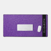 Paarse Glitter, Glitter Achtergrond, Jouw naam Bureaumat (Keyboard & Muis)