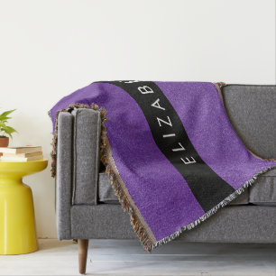 Paarse Glitter, Glitter Achtergrond, Jouw naam Deken