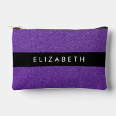 Paarse Glitter, Glitter Achtergrond, Jouw naam Etui (Voorkant)