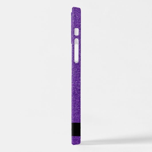 Paarse Glitter, Glitter Achtergrond, Jouw naam iPhone Hoesje (Linkerkant)