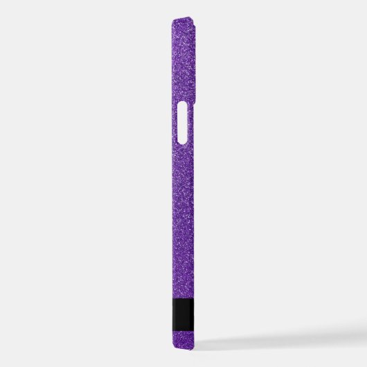 Paarse Glitter, Glitter Achtergrond, Jouw naam iPhone Hoesje (Rechterkant)