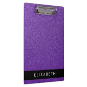 Paarse Glitter, Glitter Achtergrond, Jouw naam Klembord (Rechts)