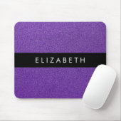 Paarse Glitter, Glitter Achtergrond, Jouw naam Muismat (Met muis)