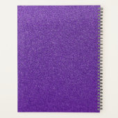 Paarse Glitter, Glitter Achtergrond, Jouw naam Planner (Achterkant)