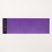 Paarse Glitter, Glitter Achtergrond, Jouw naam Yogamat (Voorkant (horizontaal))