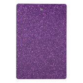 Paarse Glitter Gymnastiek Mini Klembord (Achterkant)