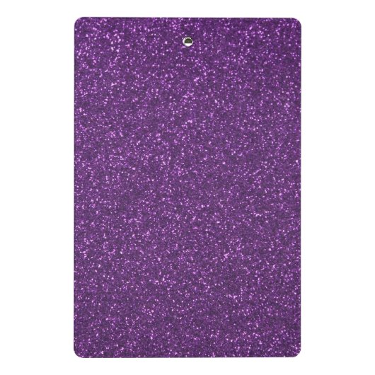 Paarse Glitter Gymnastiek Mini Klembord (Achterkant)