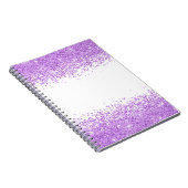 Paarse Glitter iPad Air Cover Notitieboek (Rechterzijde)