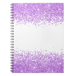 Paarse Glitter iPad Air Cover Notitieboek