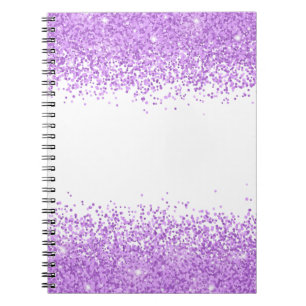 Paarse Glitter iPad Air Cover Notitieboek