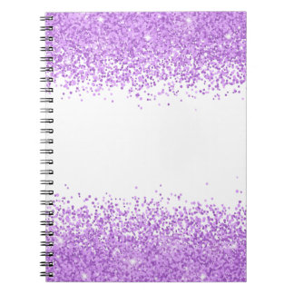 Paarse Glitter iPad Air Cover Notitieboek