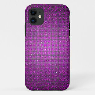 Paarse Glitter iPhone 5 Mate Barely There™ Hoesje