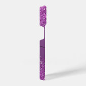 Paarse Glitter iPhone Hoesje (Rechterkant)