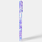 Paarse Glitter Iridescente Glam Meisjesachtige Han Case-Mate iPhone Case (Achterkant / Rechts)